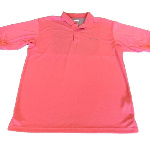 Columbia PFG Fishing Polo; Omni-Shade; Salmon Color: Size LT/GL - Picture 1 of 7